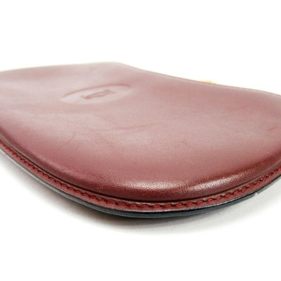 AUTH Cartier Clutch Pouch Must Line Bordeaux Leather - Picture 5 of 5